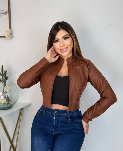 Chaqueta cuero tex torera   Dama