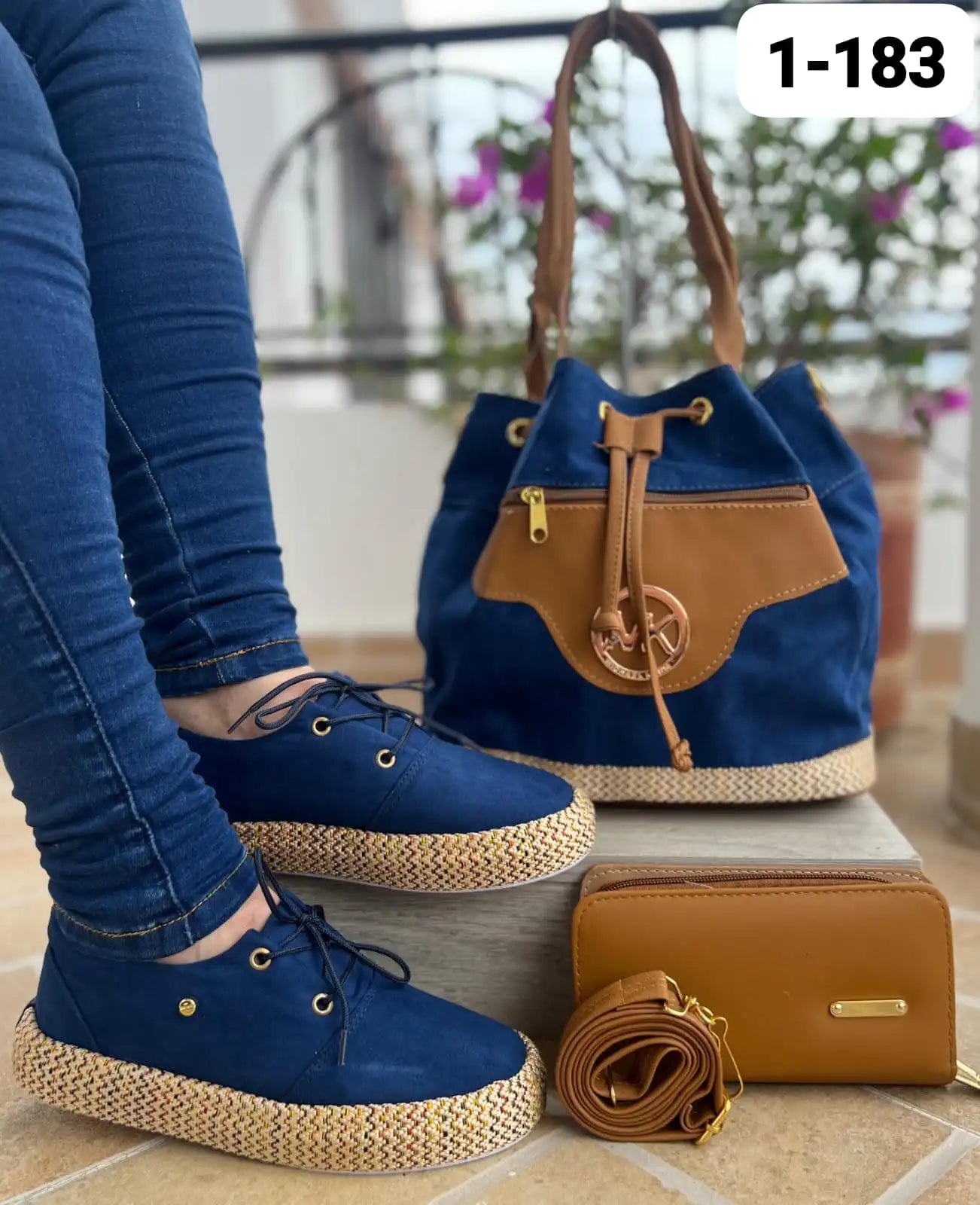 TRIO YUTE BOLSO-ZAPATOS-BILLETERA Y-2
