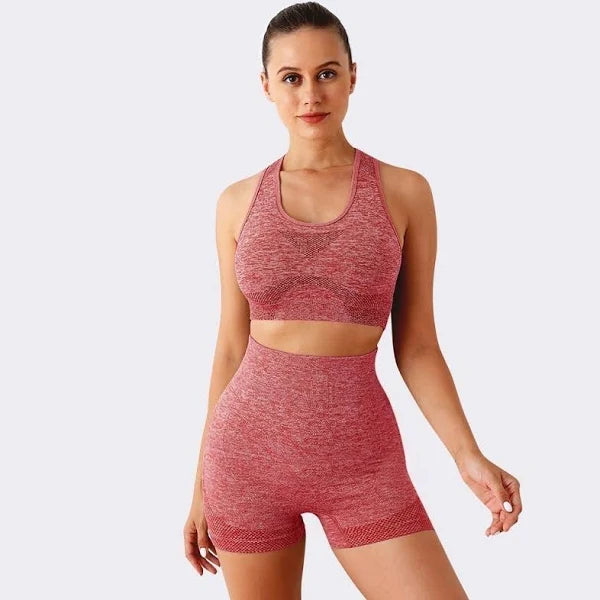 Conjunto Deportivo Push Up Short + Top