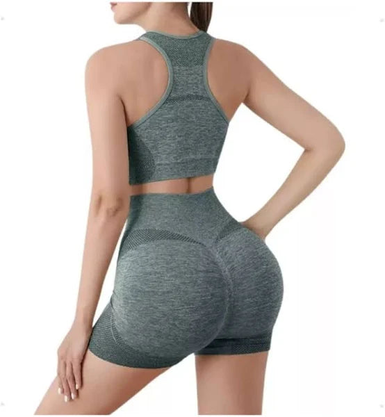 Conjunto Deportivo Push Up Short + Top