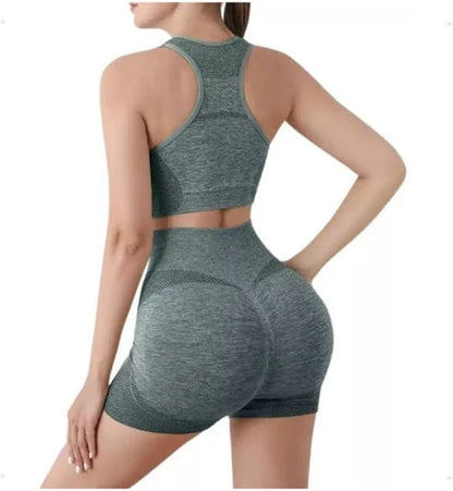 Conjunto Deportivo Push Up Short + Top